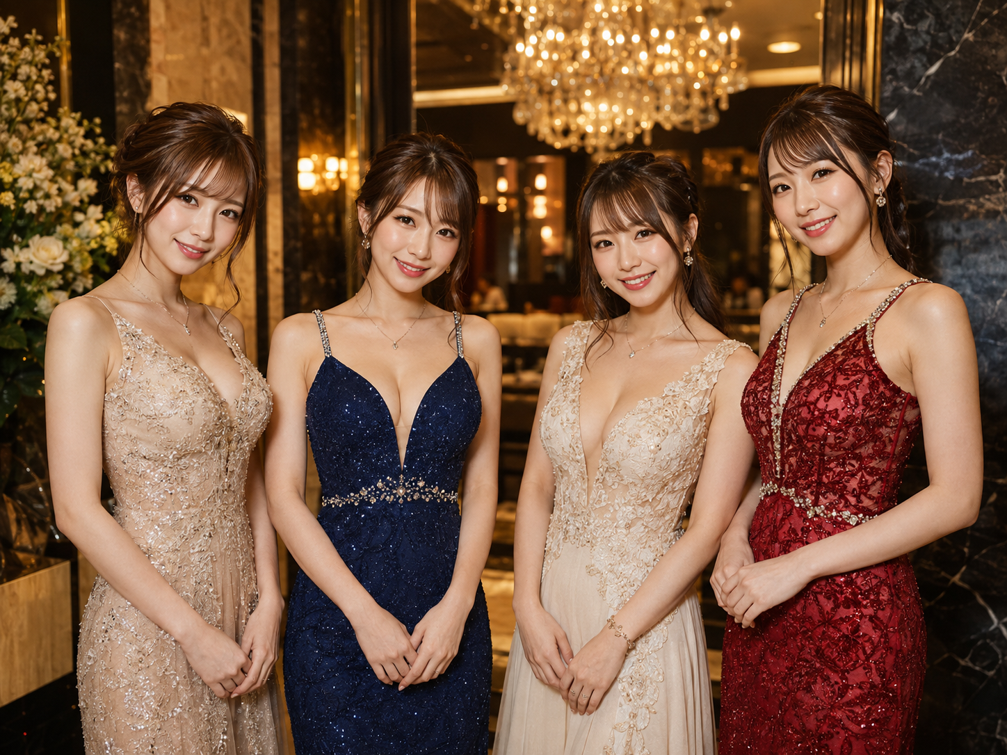 フリー席でお客様との会話を広げ場内指名につなげるキャストのイメージ
