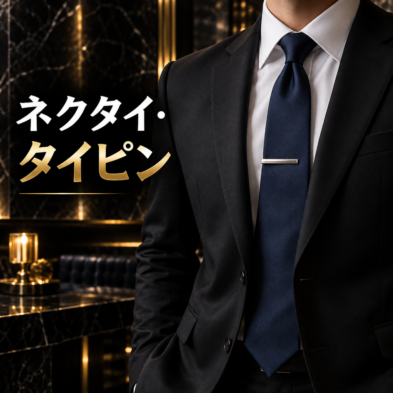 黒服におすすめのネクタイ・タイピン
