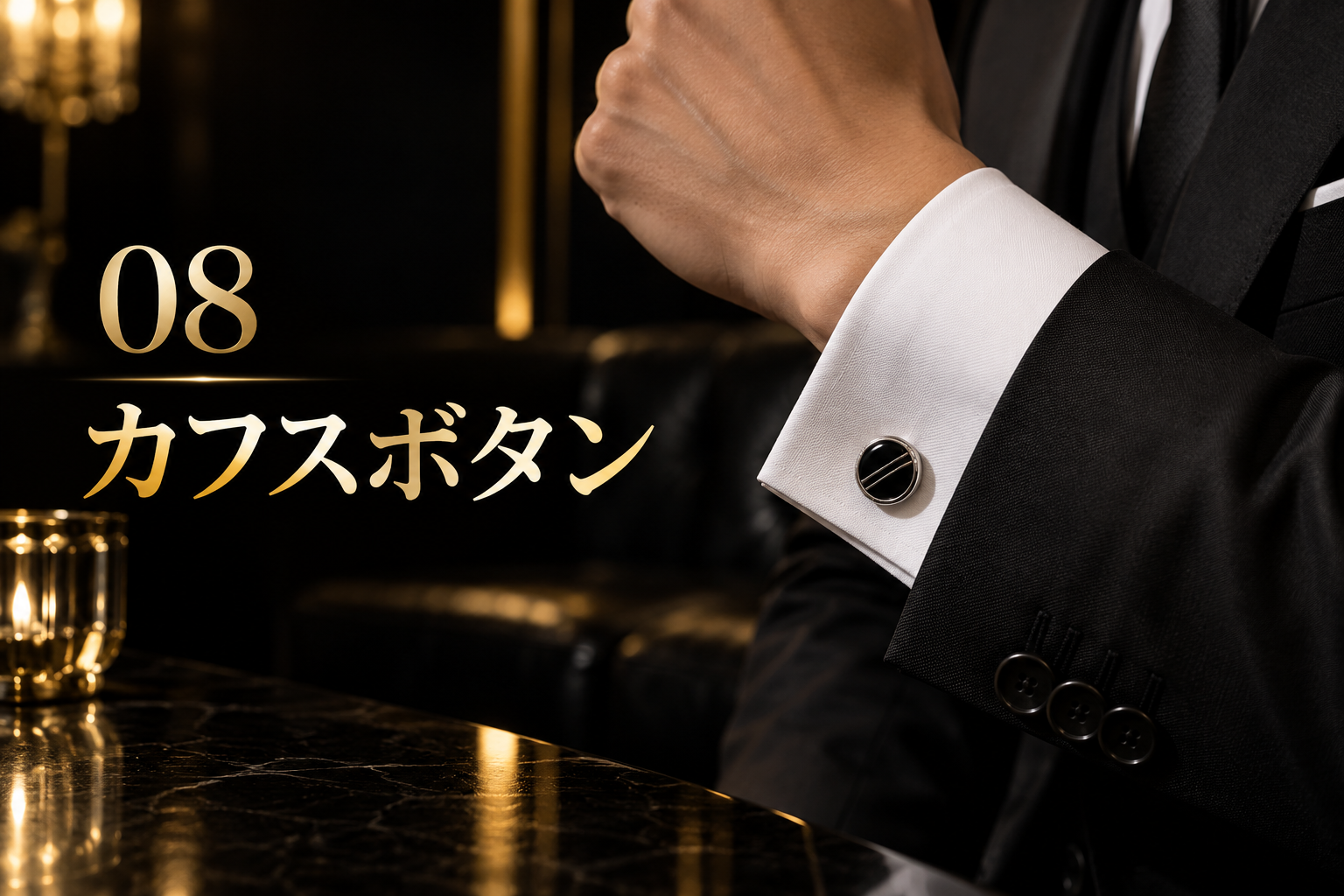 黒服におすすめのカフスボタン